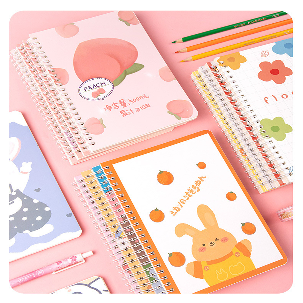 LIVITS สมุดโน๊ตสันห่วง สมุดจดบันทึก สมุดลายการ์ตูน จดไดอารี่ (สุ่มลาย)อุปกรณ์การเรียน พกพาง่าย - รูปที่ 4