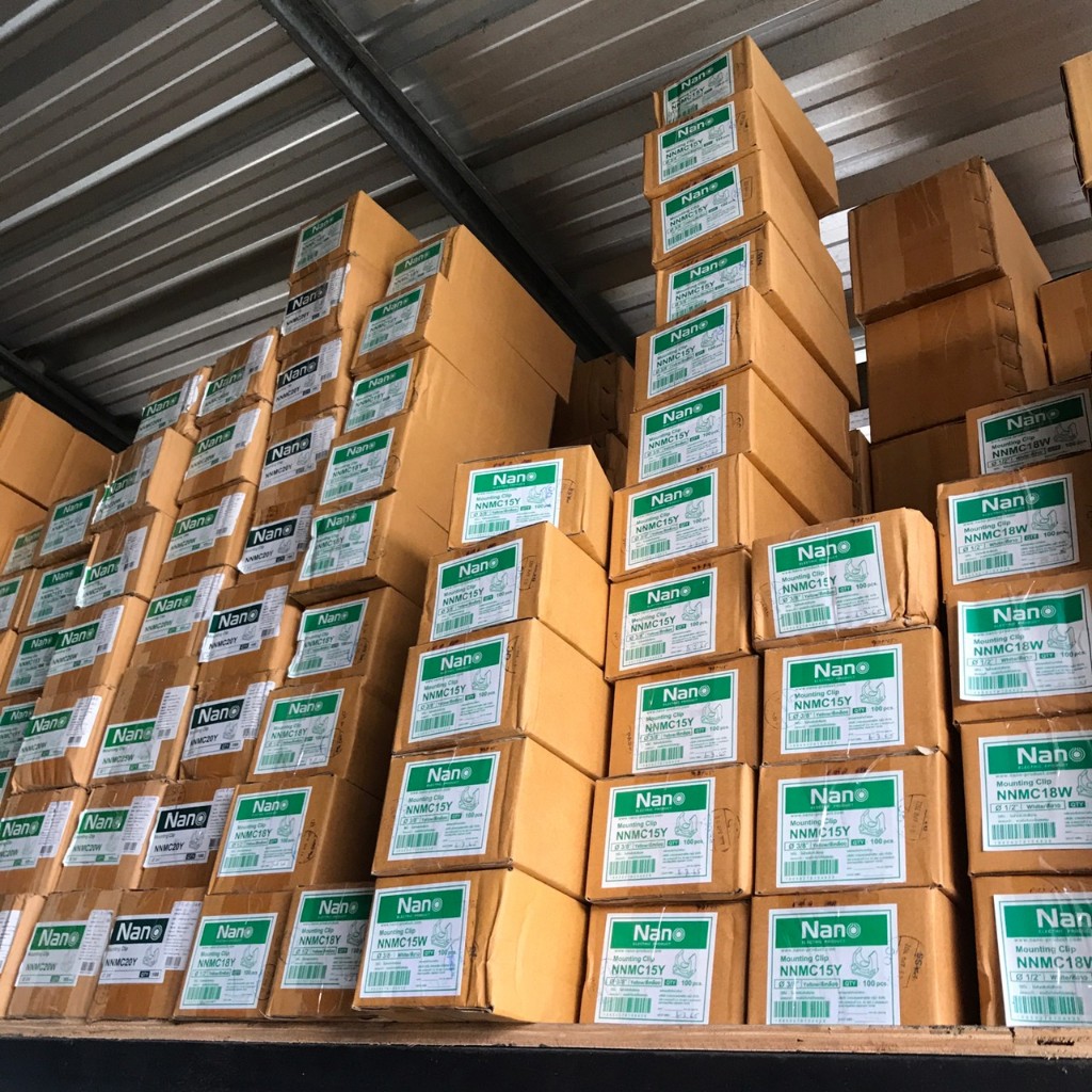 คลิปก้ามปู ก้ามปู สีขาว-สีเหลือง 3/8 3หุน 1/2 4หุน 3/4 6หุน กล่อง100ตัวนาโน ราคา ถูกที่สุด ดีลบีเคเค แกลเลอรีภาพที่ 3