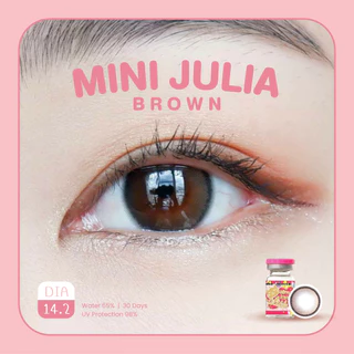 คอนแทคเลนส์ รุ่น Mini Julia Brown (ขนาดมินิ) - คิตตี้ คาวาอิ Kitty Kawaii (Vial)