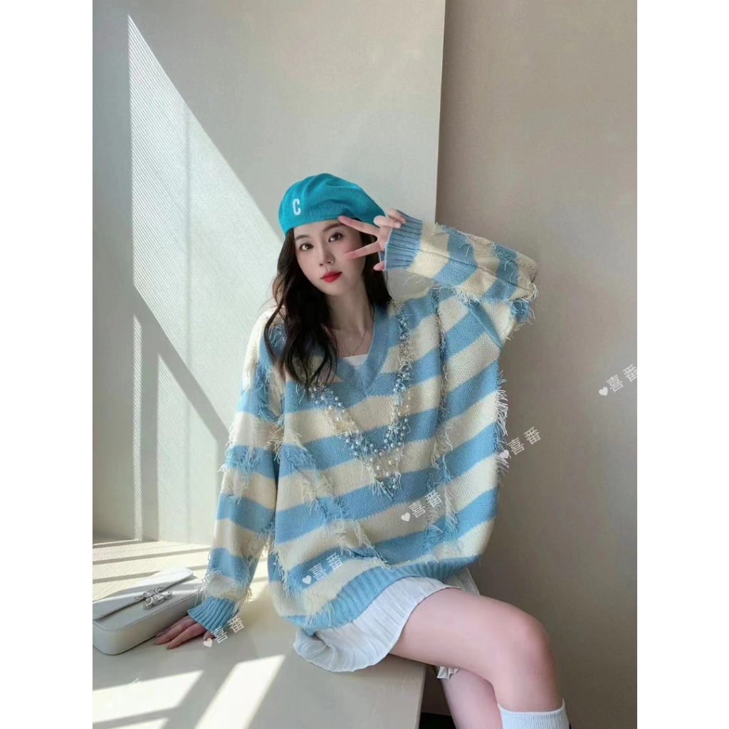 🔥B1507🔥พร้อมส่ง ส่งไว ทันใจ ร้านคนไทยค่ะ❤️ เสื้อไหมพรมรุ่ยรุ่นชิค สาวเท่ห์ หรือสาวหวาน ใส่ได้ค่ะ คอว