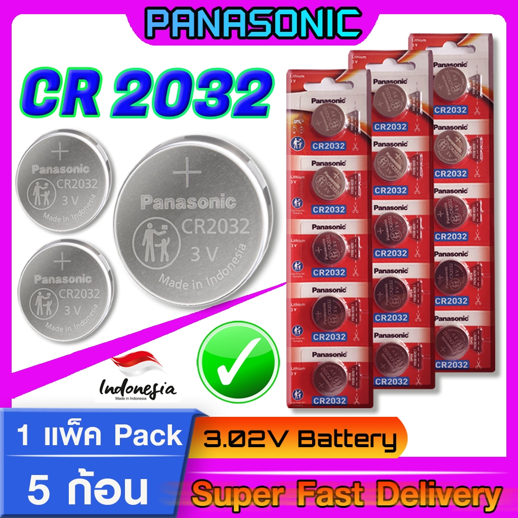 ถ่านกระดุม แบตกระดุม แท้ล้านเปอร์ Panasonic,muRata cr2032 cr2025 cr2450(ฺBMW) sr927 ออกใบกำกับภาษีได้ แจ้งทางแชท