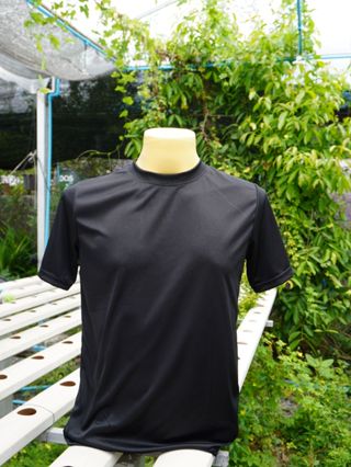 เสื้อยืดคอกลม เสื้อแขนสั้นผ้ากีฬา( เนื้อเรียบ )Micro100% ใส่…