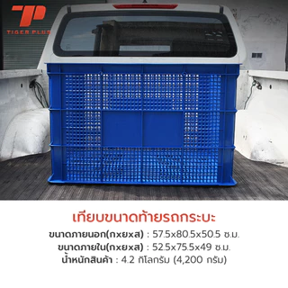 ลังพลาสติกโปร่ง 123-A ตระกร้าส่งพัสดุ ลังเก็บของ ลังโปร่ง LWN Life