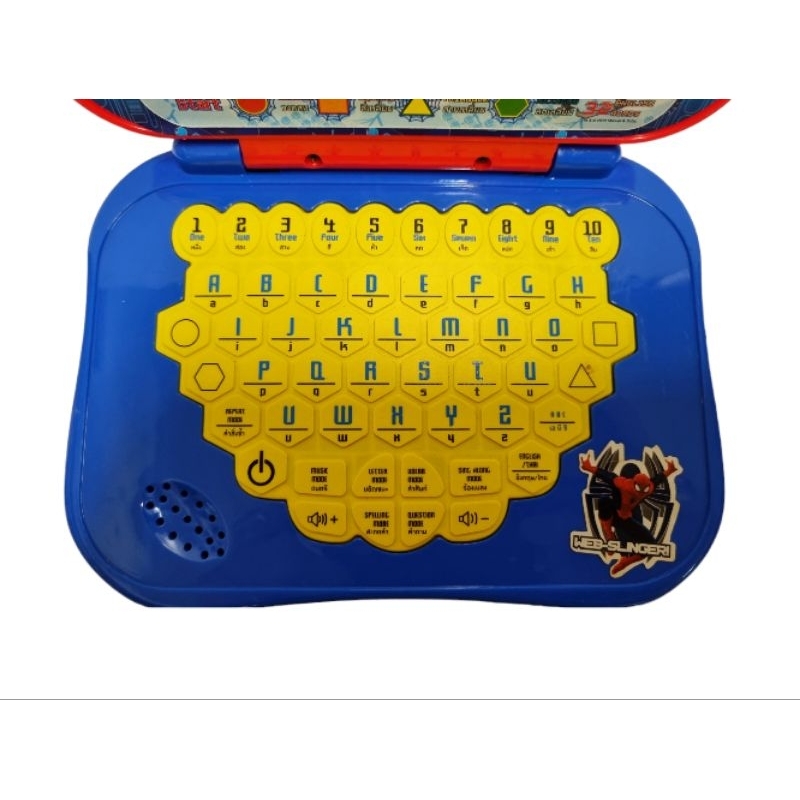 คอมพิวเตอร์จำลองspiderman ลิขสิทธิ์แท้ ของเล่นคอมพิวเตอร์2 ภาษา ไทย อังกฤษ โน๊ตบุ๊คจำลอง สไปเดอร์แมน สอนการเรียนรู้ - รูปที่ 5