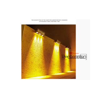 SS-BD73 ไฟ2สี ไฟโซล่าเซลล์ Solar light 3 LED ติดบันไดหน้าบ้าน รั้วบ้าน ติดผนัง เพิ่มความสวยงาม