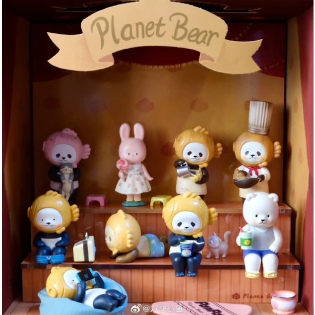 พร้อมส่งจากไทย🐼กล่องสุ่ม🍿แพนแพน v2 PLANETBEAR Our Panpan Theater series🎍🌠
