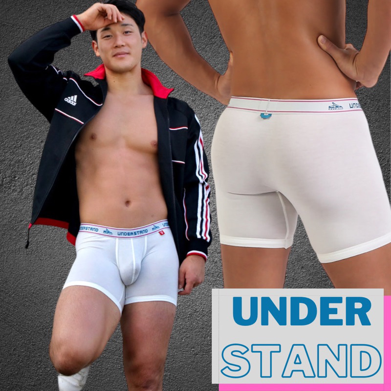 Understand Boxer-brief สีขาวออฟไวท์ (มือ1 M,L) กางเกงในชาย กางเกงในญี่ปุ่น