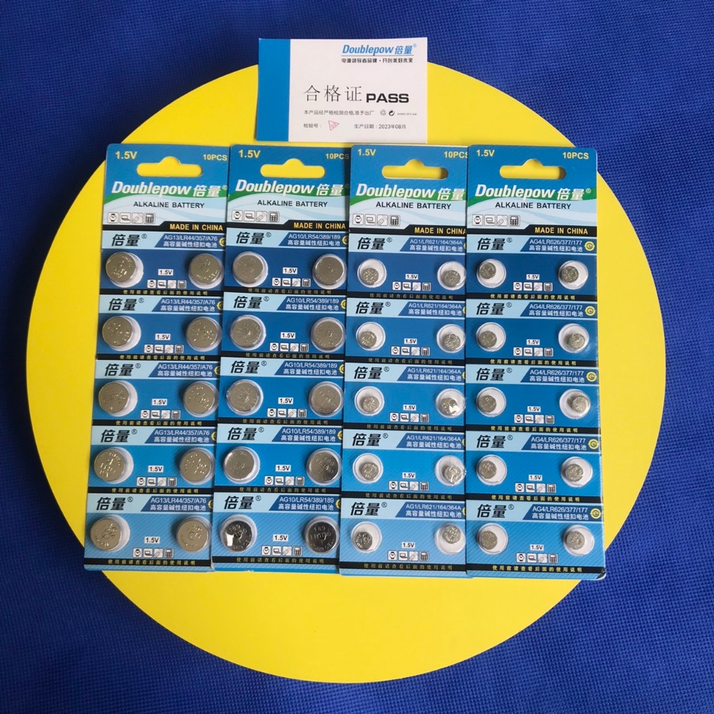 ถ่านกระดุม 1.5V LR54,LR44,LR626,LR621 ALKALINE