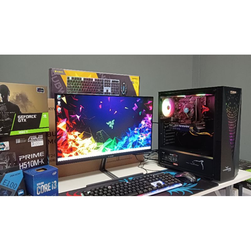 คอมพิวเตอร์ครบชุด I3 10100F+RAM16G+GTX 1660S 6GB+จอใหม่24 รูปที่ 3