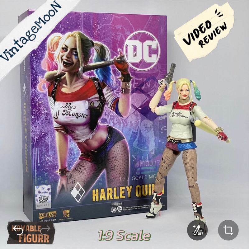 HARLEY QUINN Joker DC Super Hero Fondjoy 1/9 Scale Action Figure 19 cm