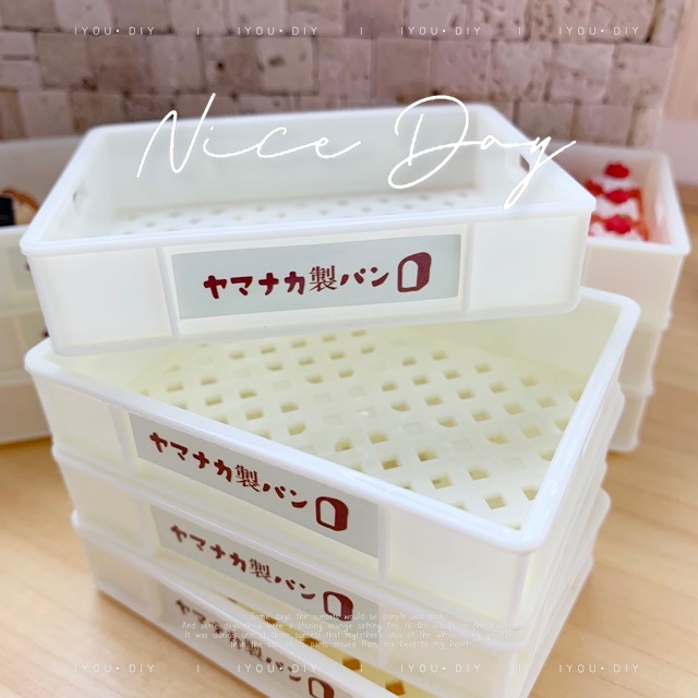 IYOU’DIY [แยกขาย] โมเดลลังขนมปัง ของเล่น ของจิ๋ว ของสะสมบ้านตุ๊กตา miniature