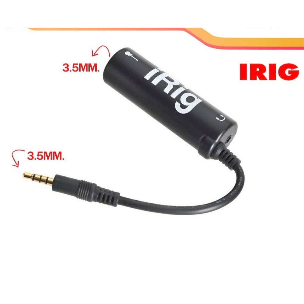 IRig Smartphone สามารถ Live สด บันทึกเสียง ไมค์ไลฟ์สด ไมค์อัดเสียง คุณภาพเสียงชัดเจน คละแบบ มีสกรีนIRig และไม่มีสรีน