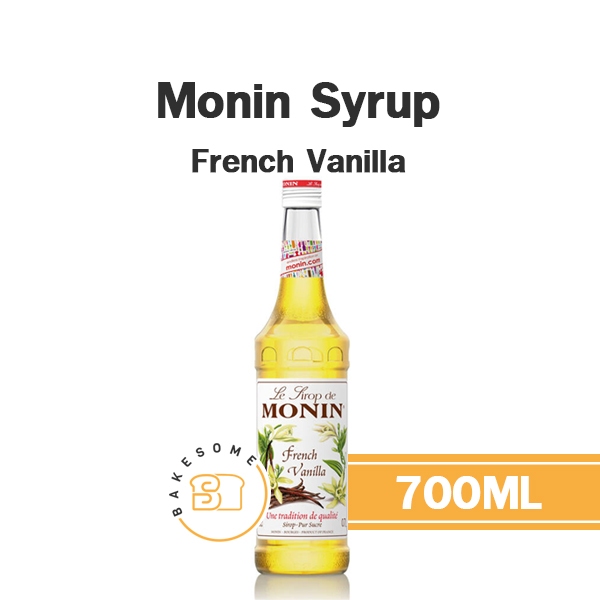 Monin Syrup French Vanilla โมนิน ไซรัปเฟรนช์ วานิลลา วนิลา วานิลา โมแนง ไซรัป น้ำเชื่อม โมนิน 700ML