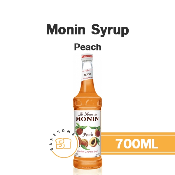 Monin Syrup Peach โมนิน ไซรัป พีช โมแนง ไซรัป น้ำเชื่อม โมนิน 700ML
