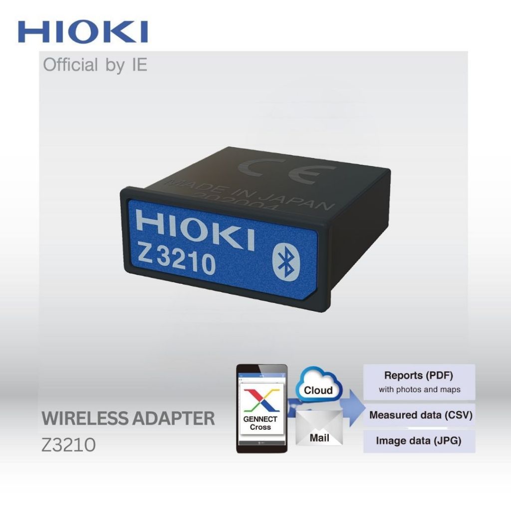 HIOKI Z3210 อุปกรณ์เชื่อมต่อแบบไร้สาย ใช้ติดตั้งในเครื่องมือของ Hioki เพื่อให้รองรับ Bluetooth