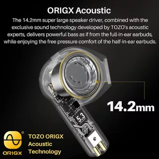 [ รับประกันศูนย์ไทย 1 ปี ] TOZO A3 PRO หูฟังไร้สายทรง EarBuds ที่เบสหนักมาก ในงบประหยัด