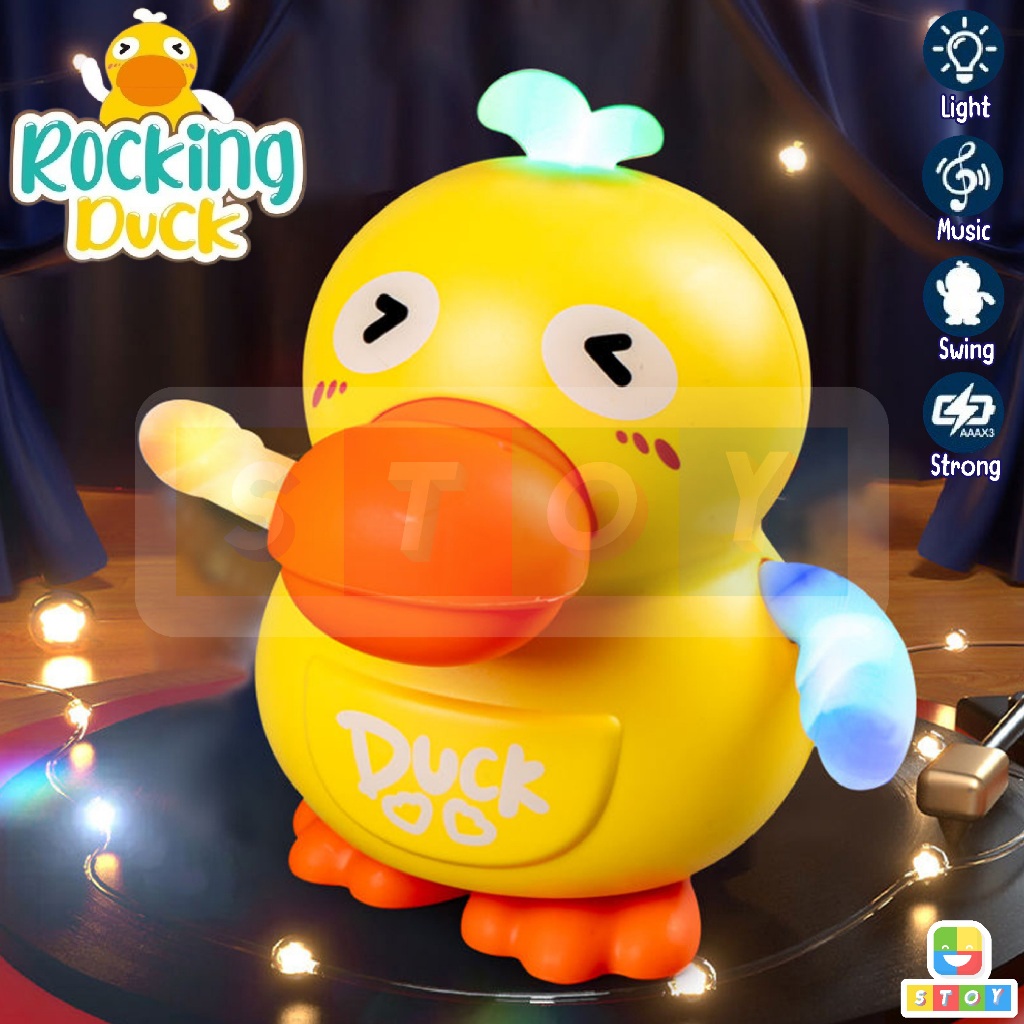 ตุ๊กตาเต้นได้ใส่ถ่าน เป็ดน้อย ของเล่น duck dance ร้องเพลงได้ มีเสียงเพลง