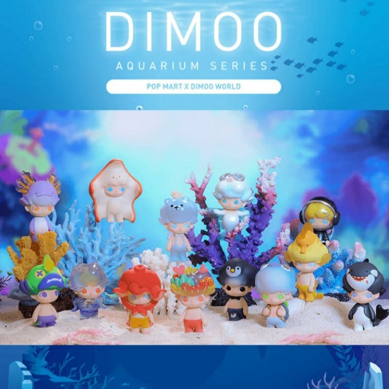 พร้อมส่ง + พรีออเดอร์ ยกกล่อง Dimoo Aquarium Series กล่องสุ่ม ของแท้ ลุ้นซีเครต
