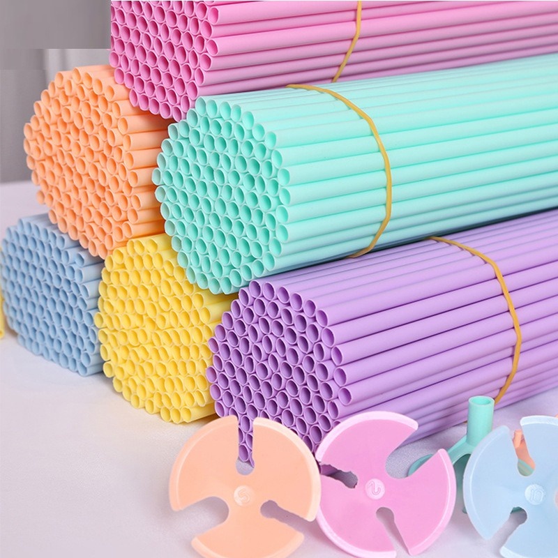 ก้านลูกโป่งยาง ยาว 42 cm (ไม้+จุก) พร้อมส่ง สีสวยมากค่า