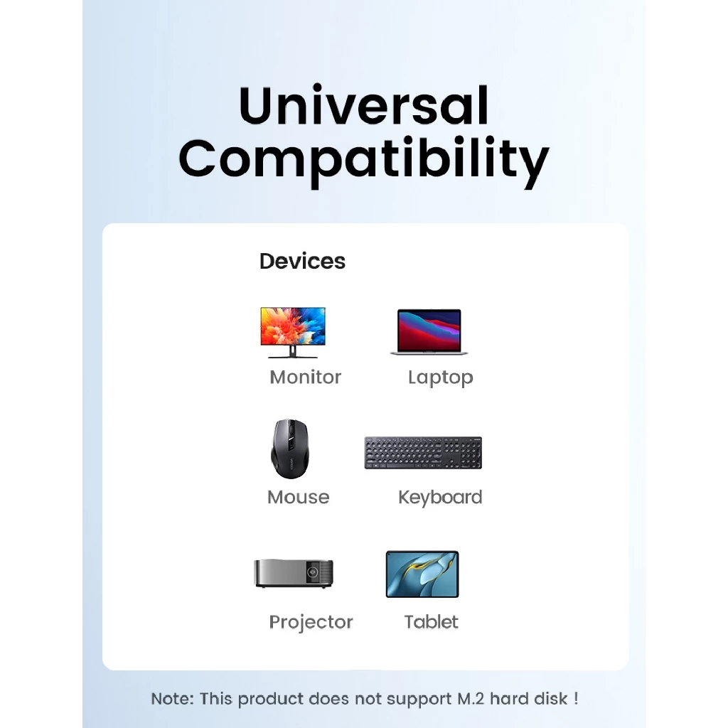 UGREEN รุ่น 15495 HUB Type C 5 in 1 รองรับ 4K30Hz PD100W USB3.0 x1 / USB2.0 x2 อะแดปเตอร์ฮับ thumbnail 9