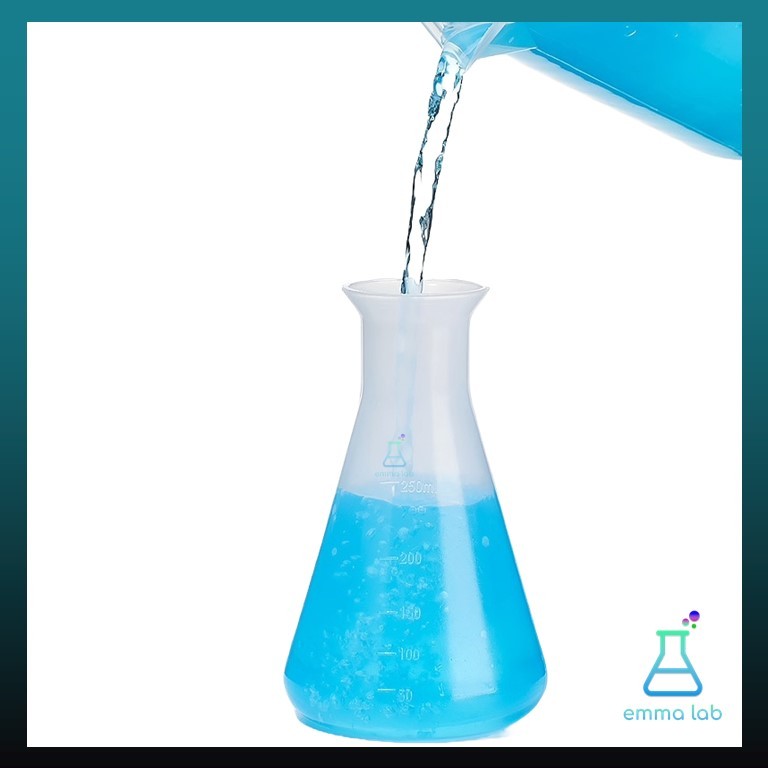 ขวดชมพู่ พลาสติก Plastic Erlenmeyer Flask with Scale อุปกรณ์วิทยาศาสตร์ - รูปที่ 2