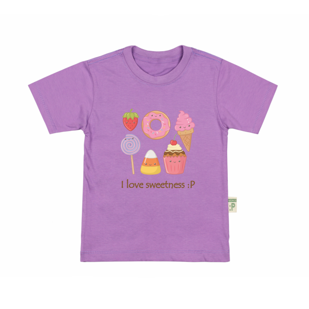 QolonP (:P) โคลอนพี เสื้อยืดเด็ก “คอกลม” ลายขนม คอตต้อน 100%#32 สีสวย เนื้อนุ่ม ใส่สบาย ราคา ถูกที่สุด ดีลบีเคเค แกลเลอรีภาพที่ 3