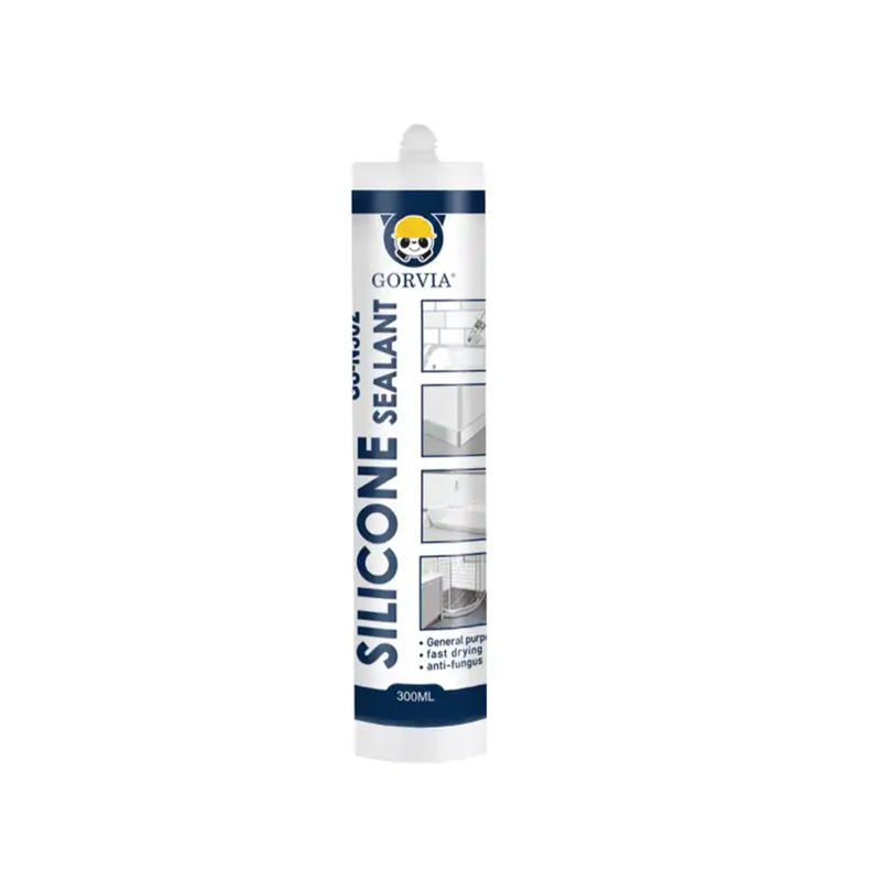 Silicone 100% "GORVIA "/ ซิลิโคน ชนิดไร้กรด ขนาด 300ml ยาหลังคากันน้ำ ติดกระจก ยาร่องรอยต่อต่างๆ มี 2 สีใส ,สีขาว รวมVAT