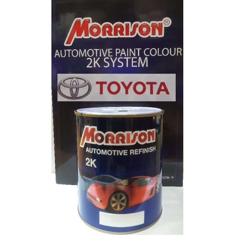 สีพ่นรถยนต์ MORRISON 2K สี TOYOTA ขนาด 1ลิตร