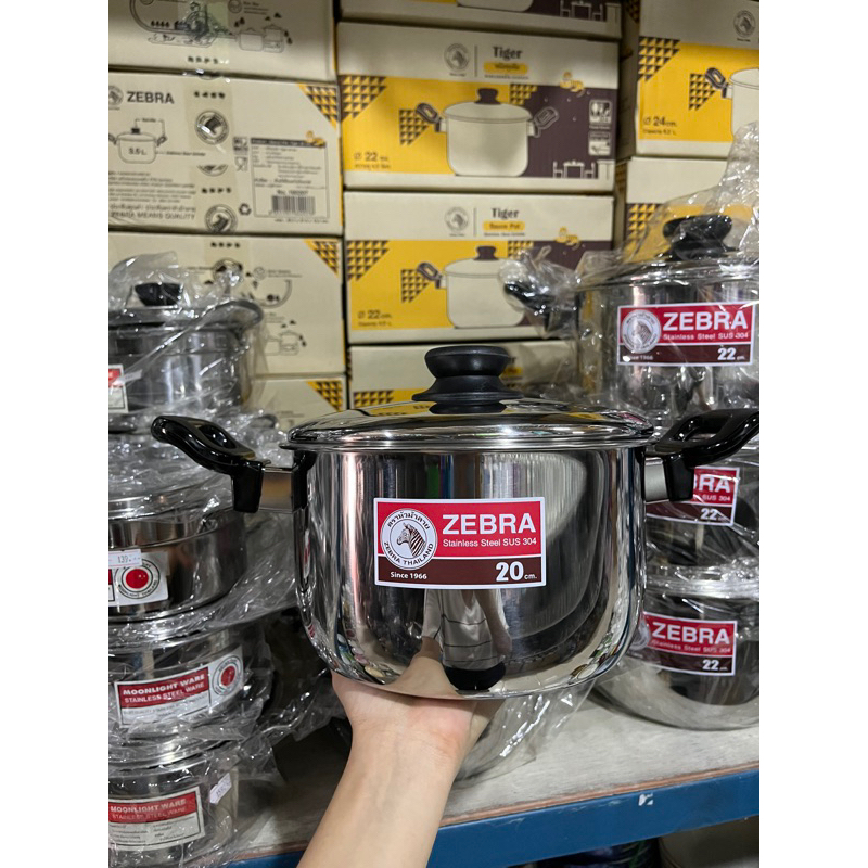 หม้อตราหัวม้าลาย รุ่นTiger 20 ซม. ZEBRA Tiger Sauce Pot 20 cm.