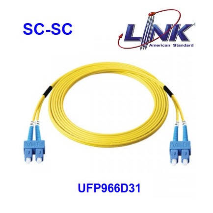 LINK SC - SC Optic Patch Cord OS2, Duplex Single-mode, (3.0 mm Jacket) Link UFP966D21-03 UPC, L 3 m.