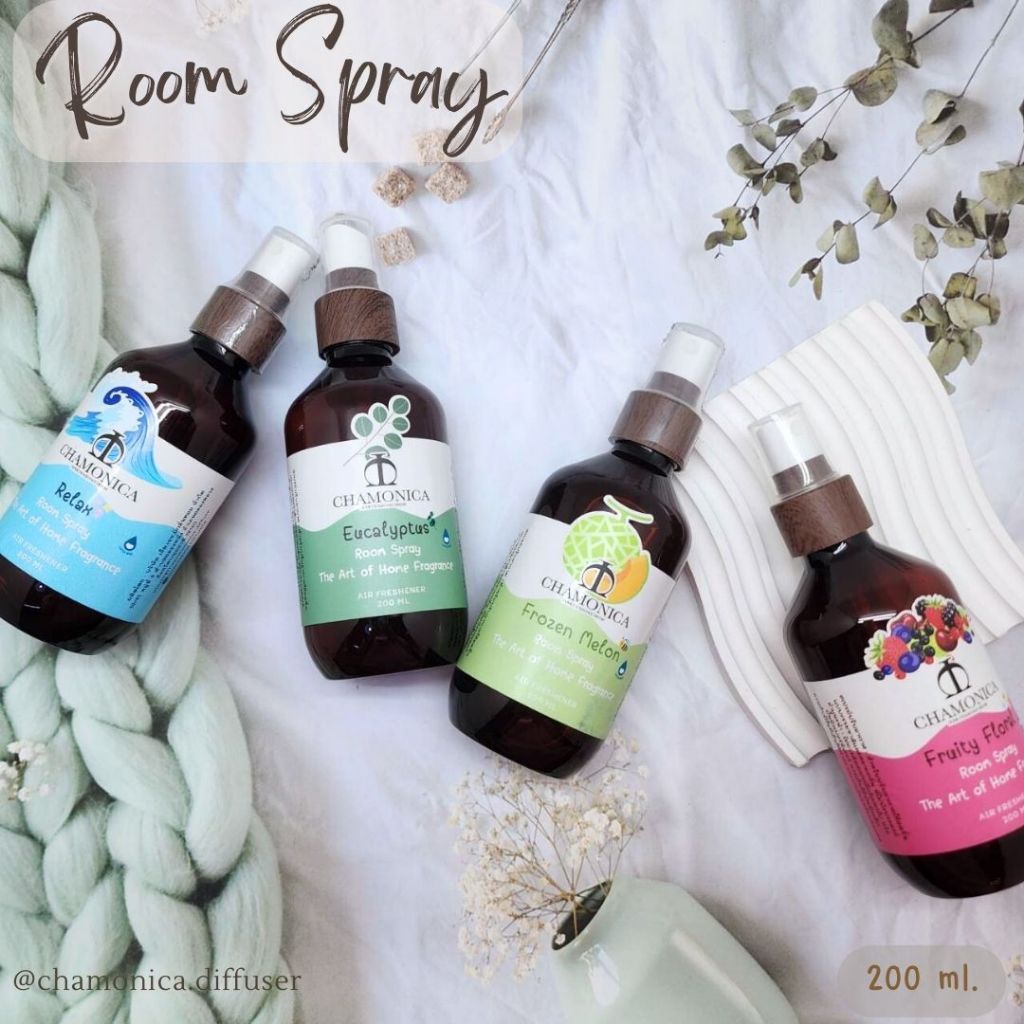 PERFUME WIZ | Room Spray 200 ml Chamonica น้ำหอมในห้อง ดับกลิ่นอับ หอมสดชื่น สูตร Water Base 🎈☁️🍈
