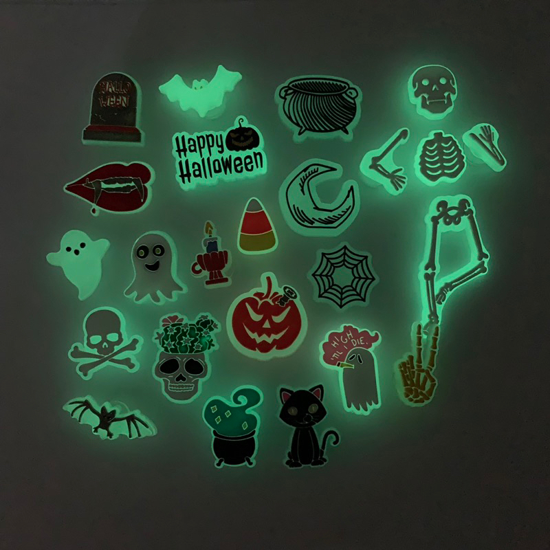 JBG 👻🎃 ตัวติดรองเท้ามีรู เรืองแสง ผี “ ฮาโลวีน ” 🌈👠ShoeCharm  “ Light up Haloween ” ต้อนรับฮาโลวีน  แบบเกร๋ๆ อินเทรน jbl