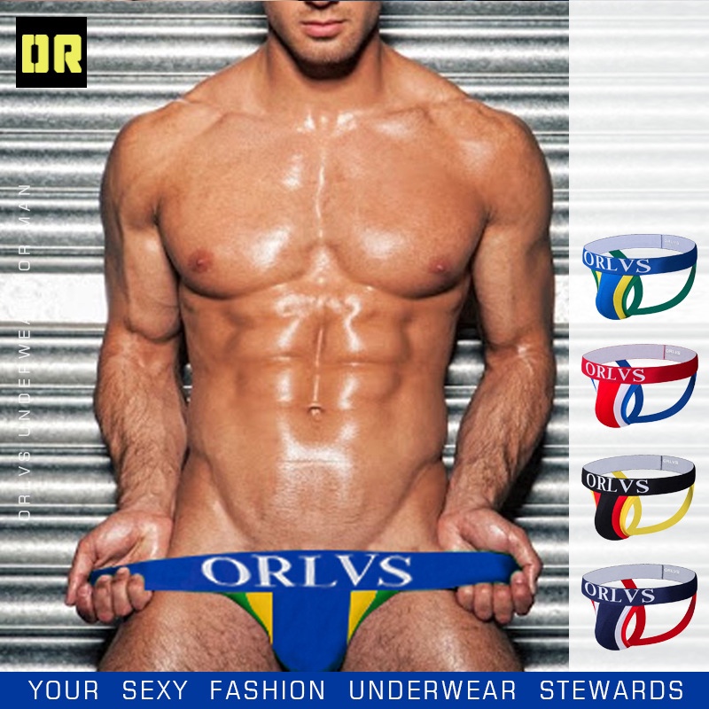 (2 ชิ้น สุ่มแบบผสม)Color block mid-rise thong briefs