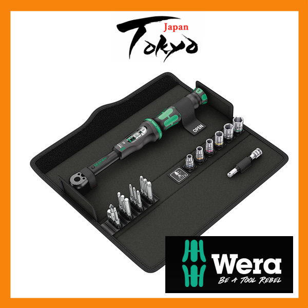 Wera Click-Torque A6 Set 1, Click-Torque Wrench in textile box+bits+sockets