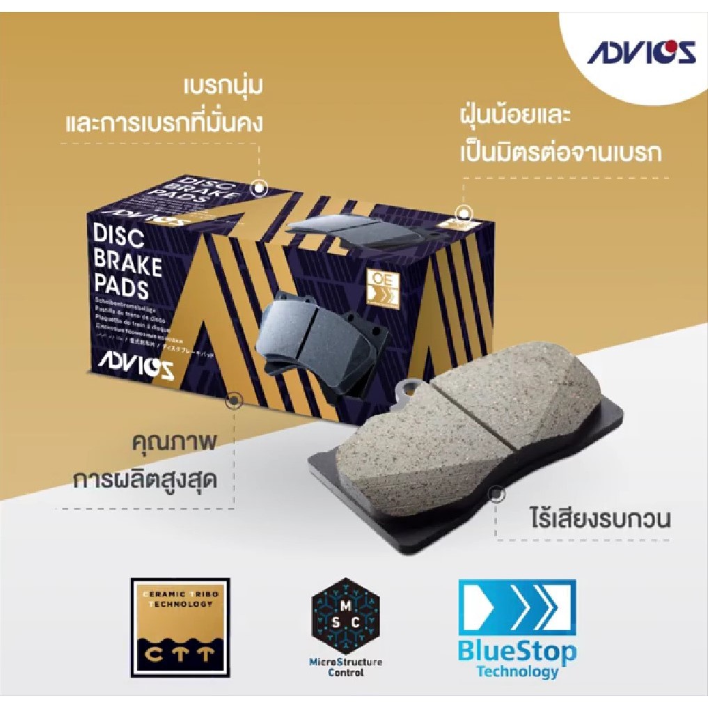 Advics ผ้าดิสเบรคหลัง Ford Everest ปี15-20 / ผ้าเบรคหลัง Everest / K2N016 - รูปที่ 5