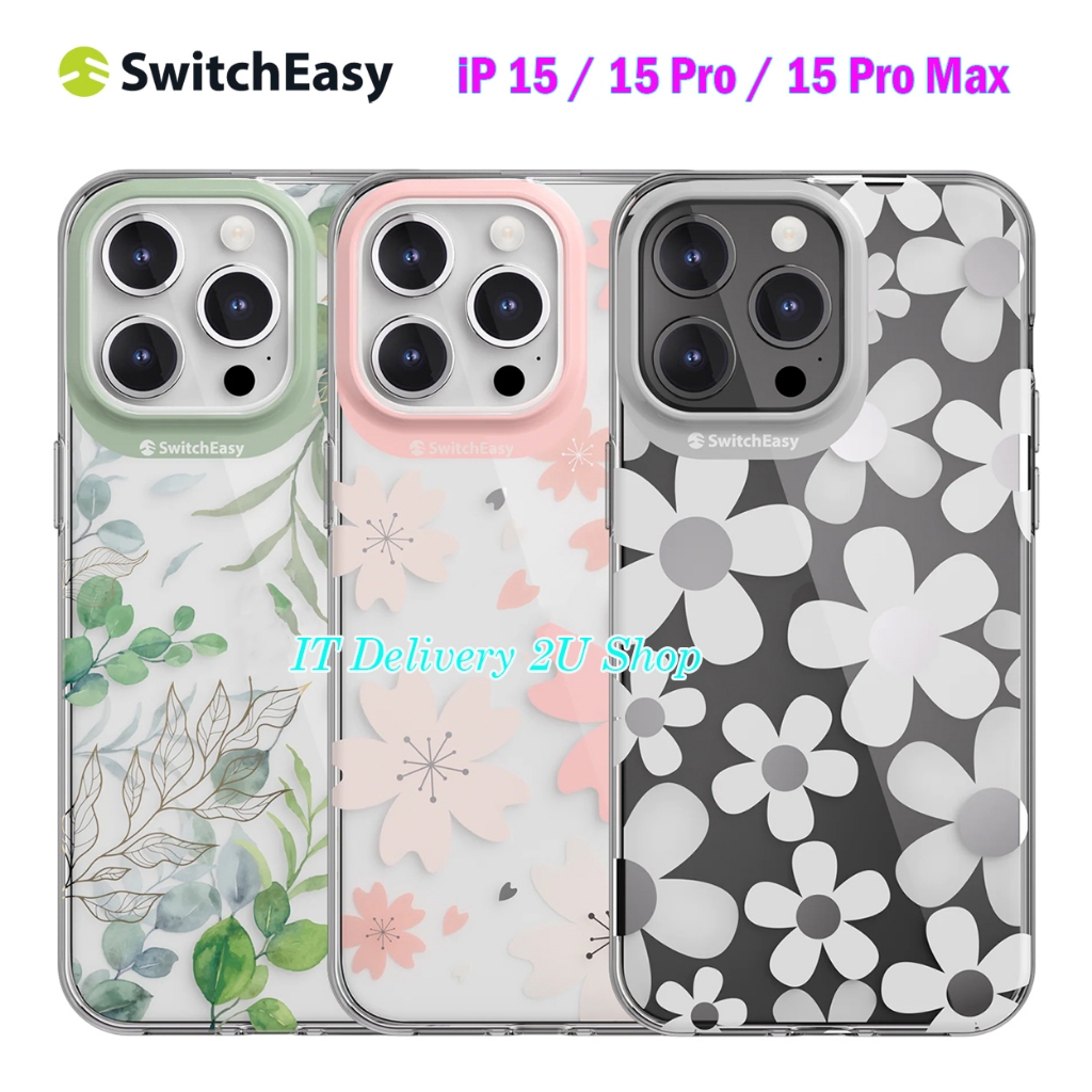 ✨ส่งจากไทย SwitchEasy Artist เคสไอโฟน iPhone 15Pro / 15 Pro Max เคสลายดอกไม้ ไอโฟน iPhone15Pro 3D Graphic Case