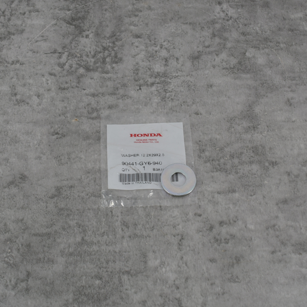 แหวนรองน๊อตชามครัชหลัง (หมายเลข15) (12.2x29x2.5) แท้ศูนย์ฮอนด้า ราคา/1ชิ้น 90441-GY6-940