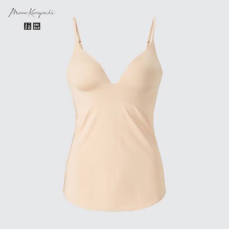 Bra top Mame Kurogouchi Uniqlo AIRism สีเนื้อ ไซส์ M