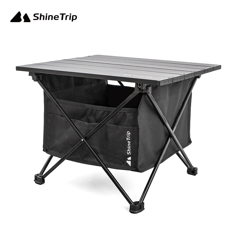 ShineTrip โต๊ะพับอลูมิเนียม Ultralight รุ่น a292 สีดำ มี 3 ไซส์ ให้เลือก น้ำหนักเบา พกพาสะดวก