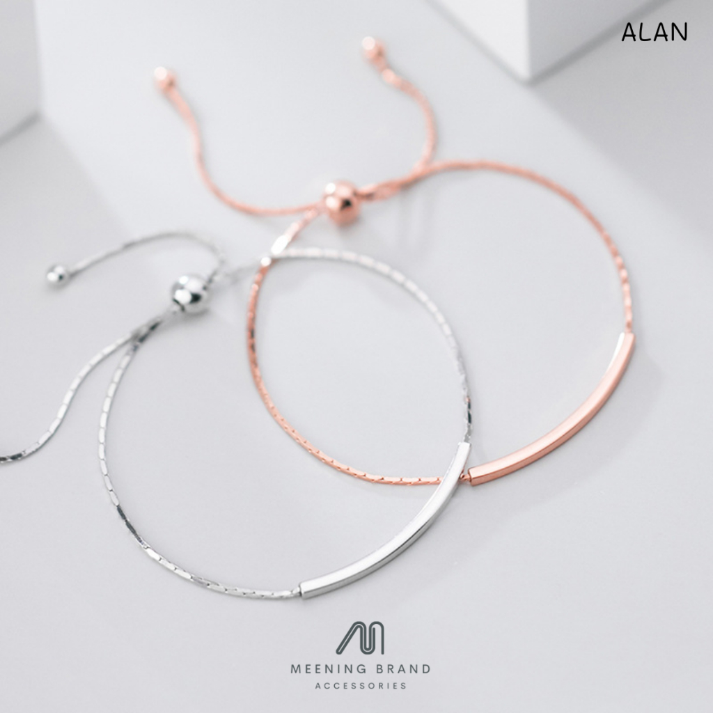 MeeningBrand สร้อยข้อมือเงิน ALAN [01-0126]