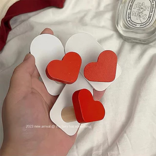 พร้อมส่ง🍑 ที่แขวนของ ตะขอ Red Heart ที่แขวนของติดผนัง ไม่ต้องเจาะ ที่แขวนกุญแจ ที่แขวนปลั๊กไฟ ที่ติดผนังแขวนของ 32007
