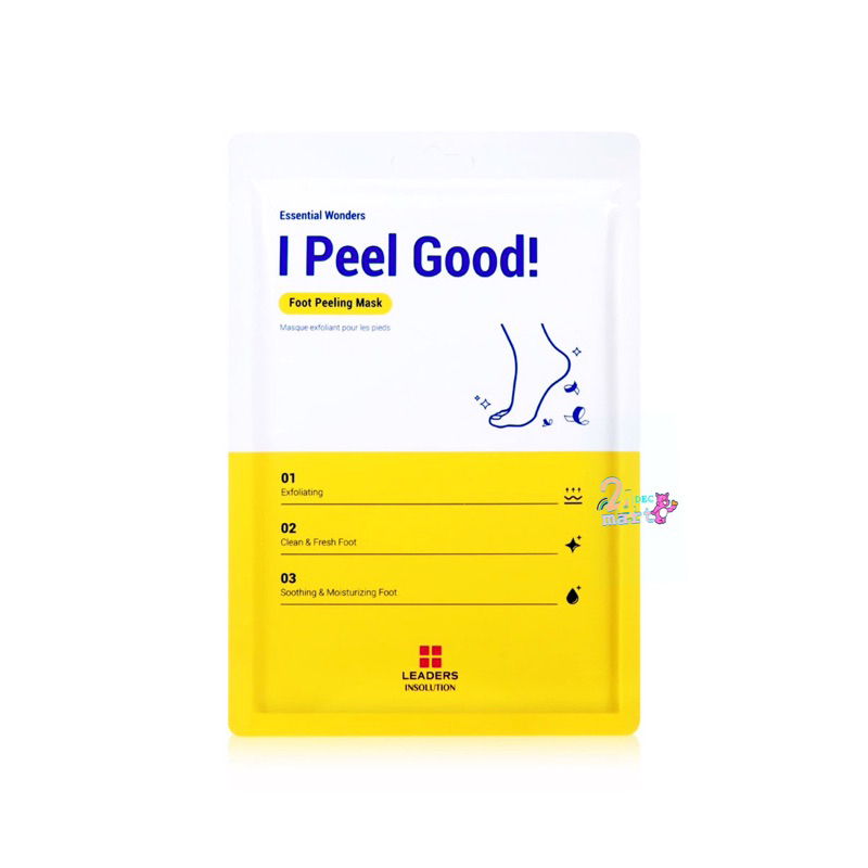 LEADERS I Peel Good Foot Peeling Mask มาส์กเท้า 1 คู่ leader