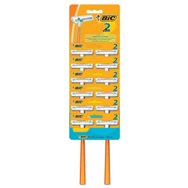 ฺฺBic บิค มีดโกน รุ่น 2 ใบมีด 12 ชิ้น razor