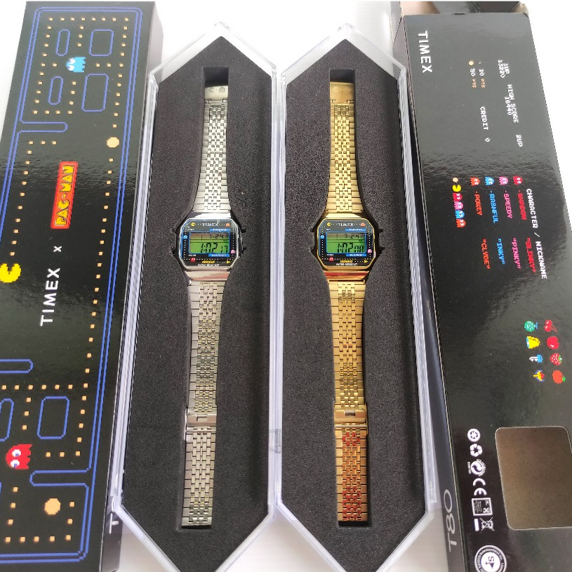TIMEX TM-TW2U32000 T80 x PAC-MAN™ นาฬิกาข้อมือผู้ชายเเละผู้หญิง