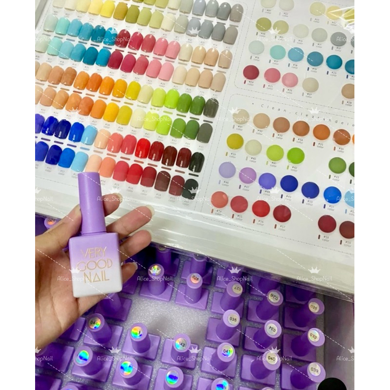 สีเจล very good nail 60สี ฟรีชาร์จสีสำเร็จรูป 💕🎀