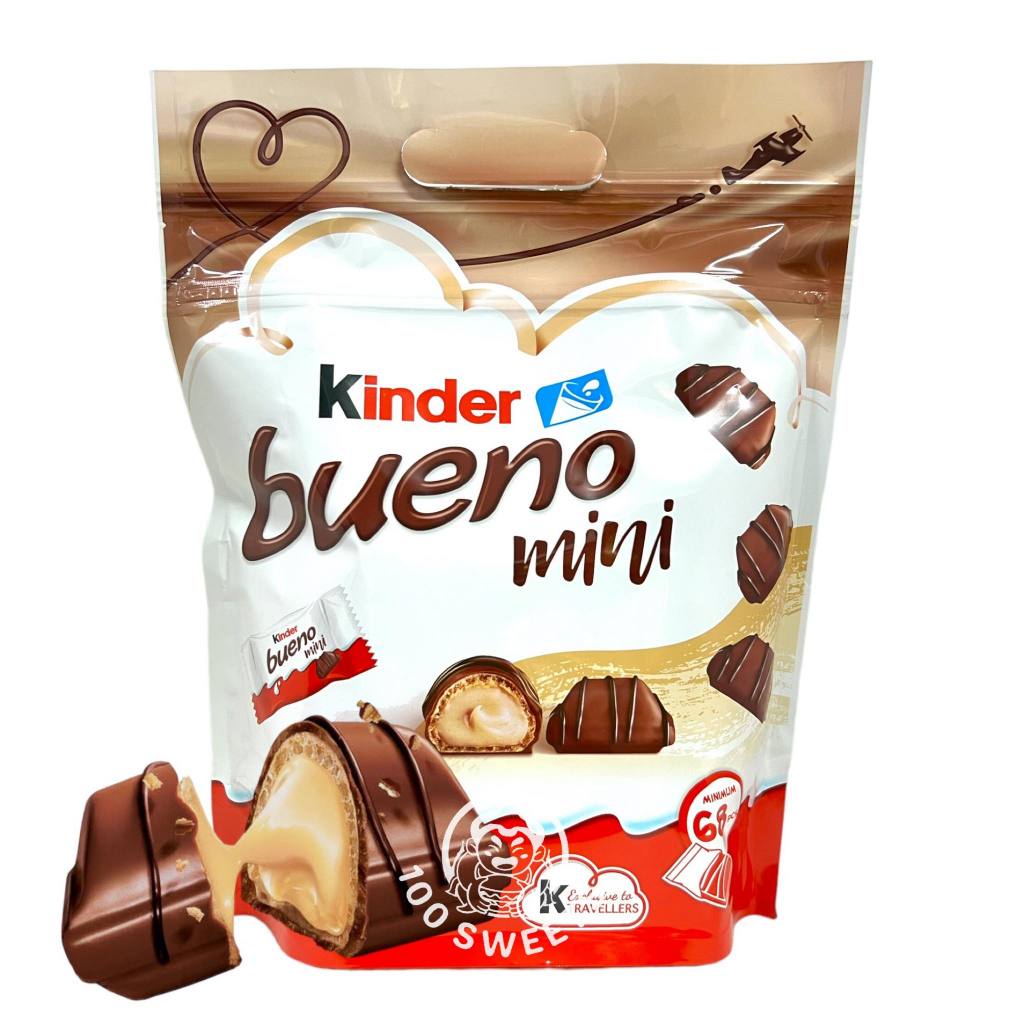 Kinder Bueno Mini ช็อคโกแลตคินเดอร์ บูเอโน (ห่อใหญ่ 68ชิ้น)