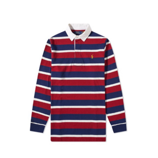 POLO RALPH LAUREN RUGBY L/S SLEEVE size S MEN ของแท้ พร้อมส่ง