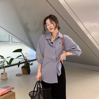 IT022 All Size 1 TARA Shirt เสื้อเชิ้ตคอปก แขนยาว มีมากกว่า 30 สี รุ่นยอดฮิต ทรงคลาสสิค ผ้าไหมอิตาลีอย่างดี ผ้าไม่หนามาก