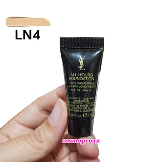 (เลือกขนาด) รองพื้น YSL All Hours Foundation all day long wear SPF39/PA+++ เบอร์ LN4 แพ็คเกจสีดำ
