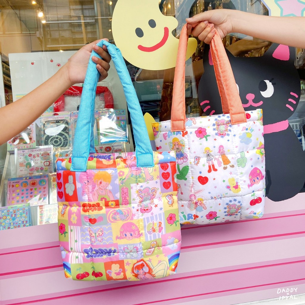 DADDY |  Sibling Puffer Tote กระเป๋า Style Puffer นุ่มนิ่ม พิมพ์ลาย สุดน่ารัก